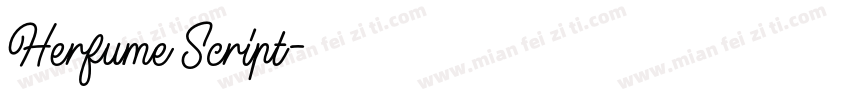 Herfume Script字体转换
